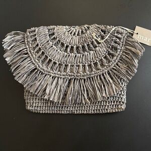 Mar Y Sol Raffia Clutch